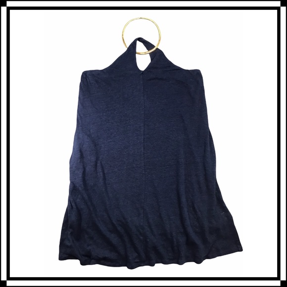 HEATHER - Halter Top Style Dress with Open-Back, Keyhole Neckline 100% Linen - Picture 5 of 16